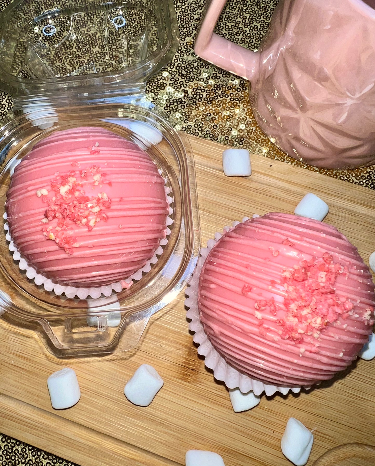 Strawberry Cocoa Bomb